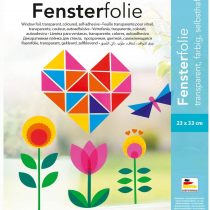 Folia 455409 - Window Film, 23 x 33 cm, 10 Sheets, Assorted Colours