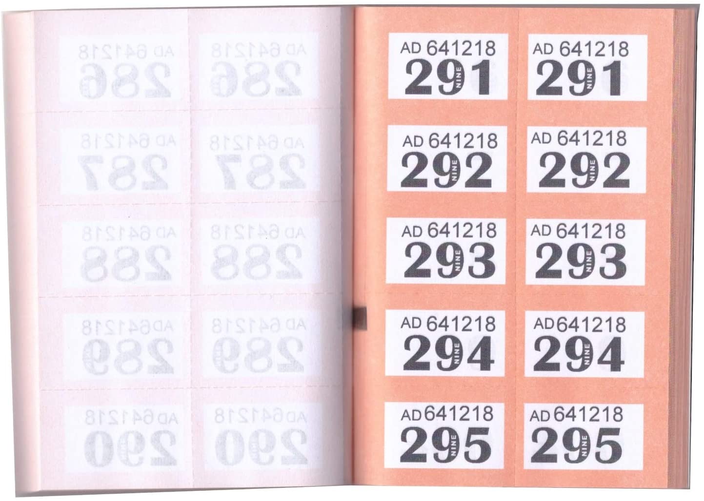4 x Books of Cloakroom and Raffle Tickets - 1 -1000 Tombola Draw Numbered Charity Events Prize Draw Lucky Draw - Image 3