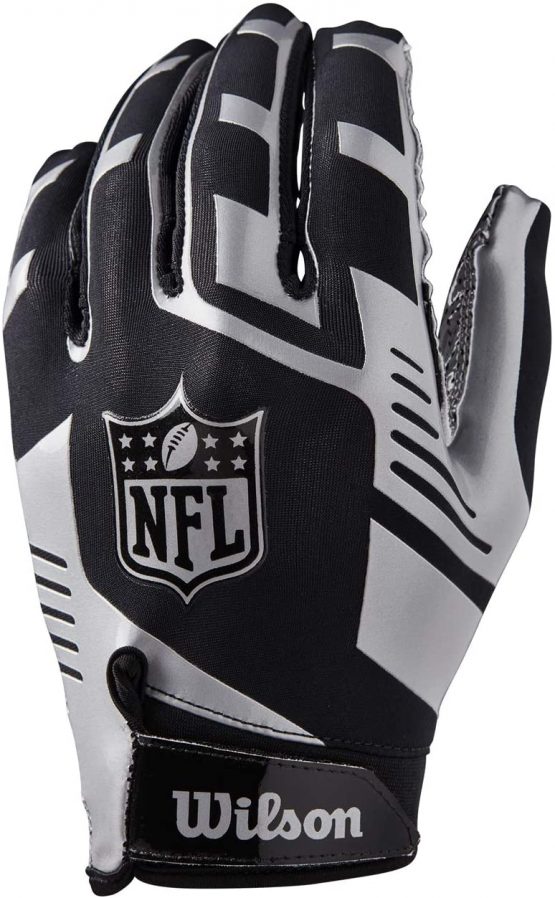 Wilson Gloves for American Football, NFL STRETCH FIT RECEIVERS GLOVE, One Size