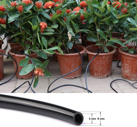 Aiglam Irrigation System Garden, 20m Drip Irrigation Kit Automatic Irrigation Micro Sprinkler Shrub Drip Kit Garden Irrigation for Landscape, Flower Bed, Patio Plants (62pcs) - Image 4