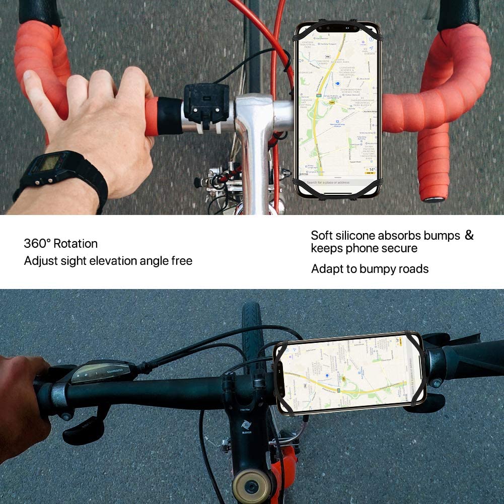 vup silicone bike phone mount