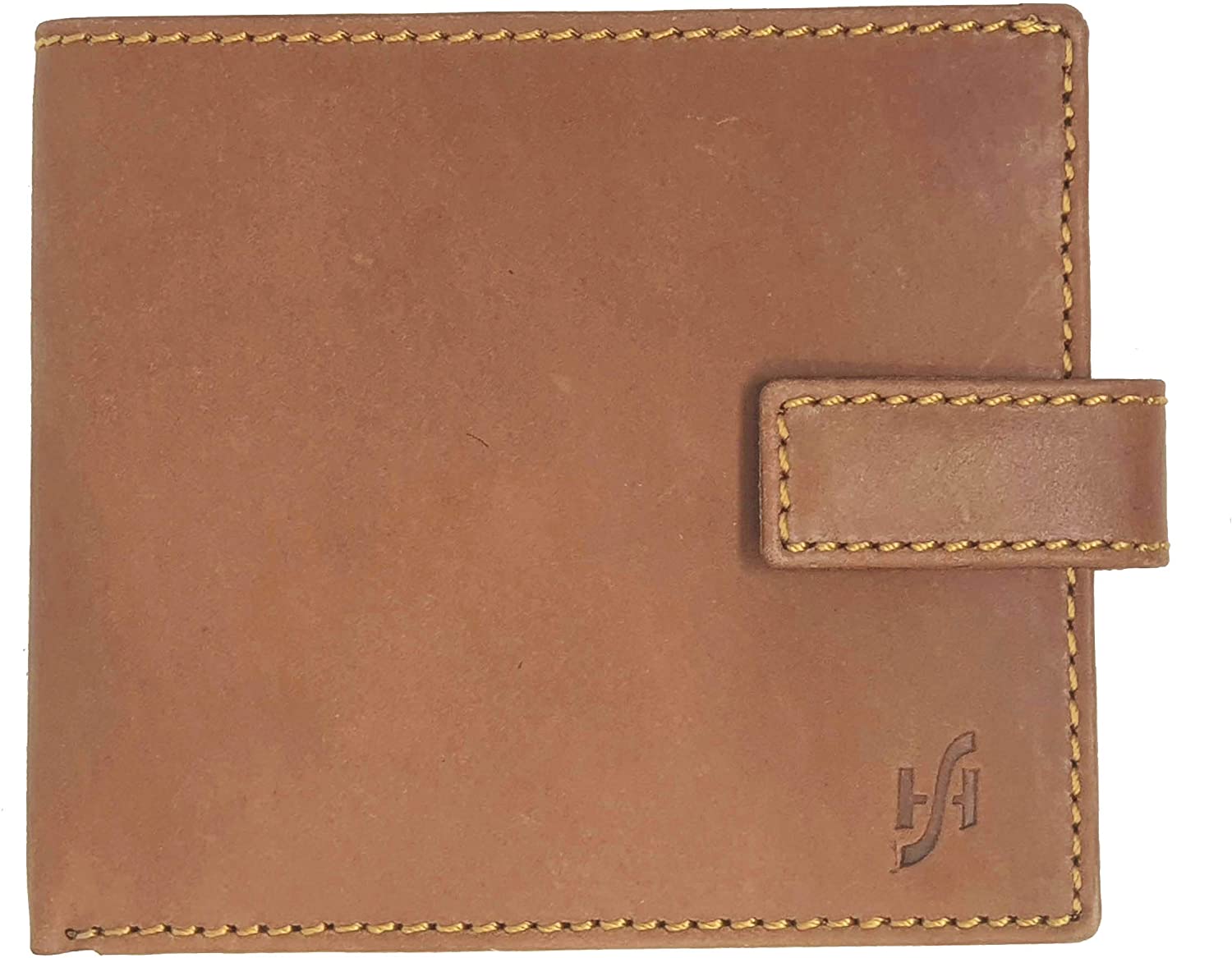 STARHIDE RFID Blocking Leather Wallet, Slim Bifold with ID Window, Multiple Card Slots, Zip Cash Pocket