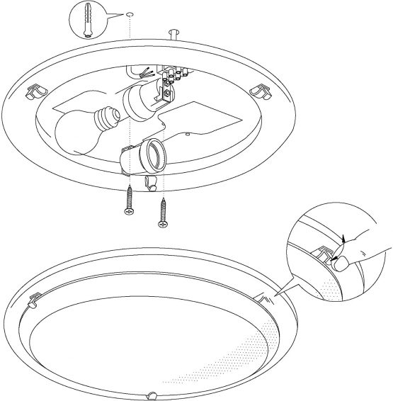 EGLO 82944 PLANET Ceiling Light in Chrome and White Satin Glass - Image 3