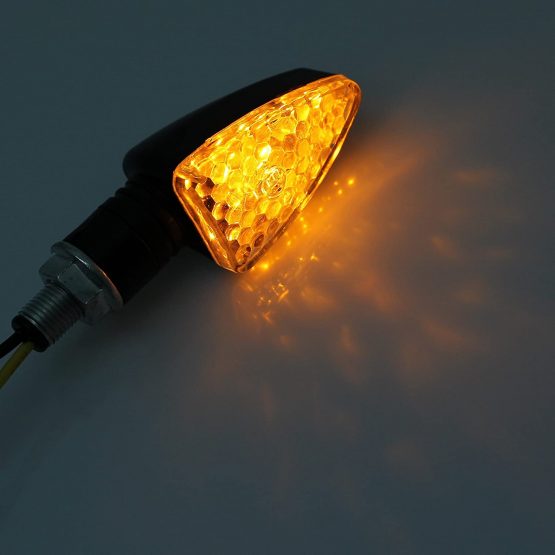 Justech 4PCS Motorcycle Indicators 15 LEDs Motorbike Turning Indicators Waterproof Amber Universal Turn Signal Lights 12V - Image 2