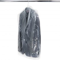 HANGERWORLD 50 Clear 40inch Dry 80 Gauge Cleaning Laundrette Polythylene Garment Clothes Cover Protector Bags.