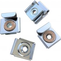 Reflex Frameless Unframed Bathroom Mirror Glass Wall Hanging Fixing Kit Hardware - Metal Chrome Silver Effect Spring Loaded Clips with Screws and Rawl Wall Plugs, Hanging Instructions Included