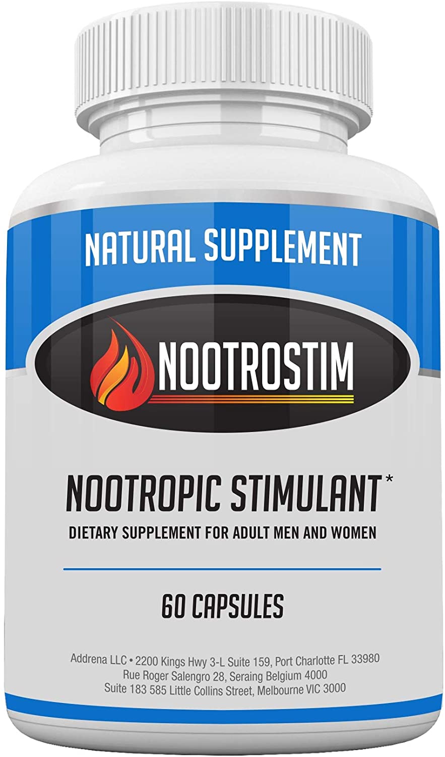 NootroStim- Add Attention, Energy & Focus with Nootropic Brain Supplements & Stimulants for Gamers Students