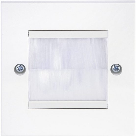 Philex 70435W Single Width Cable Faceplate - White - Image 3