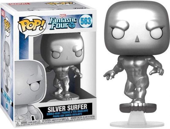 Funko 44992 POP Marvel: Fantastic Four - Silver Surfer Collectible Toy, Multicolour - Image 3