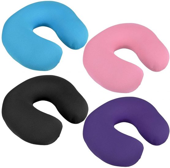 Super Soft Travel Neck Cushion Pillow MICROBEAD Camping Holiday Sleep New