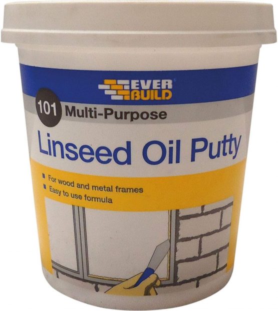 Everbuild 101 Multi-Purpose Linseed Oil Putty, Natural, 1 kg