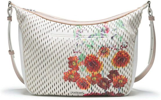 Desigual Margaritas Somalia Across Body Bag Blanco