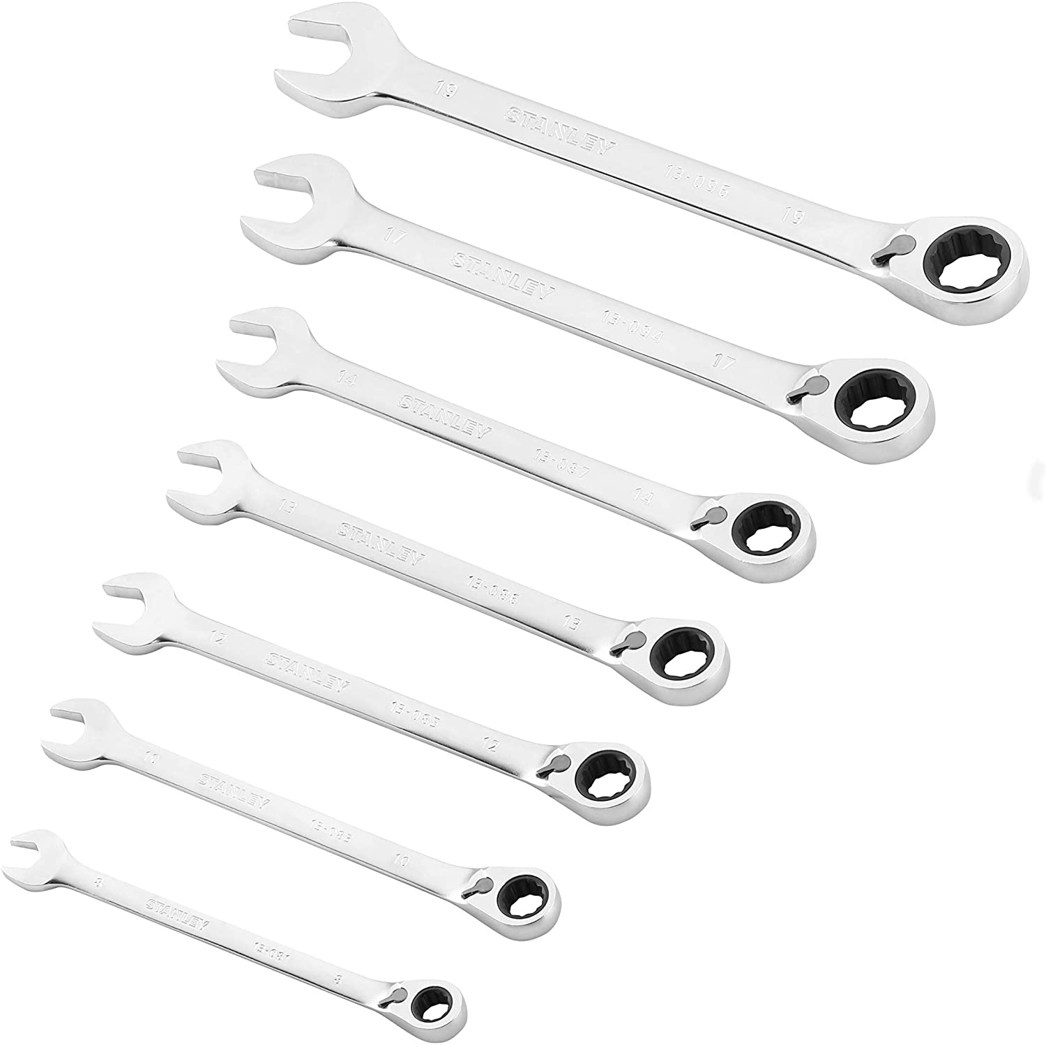 STANLEY FATMAX llaves combinadas fm - 7 piezas, Grey, 7 pièces - Reversible