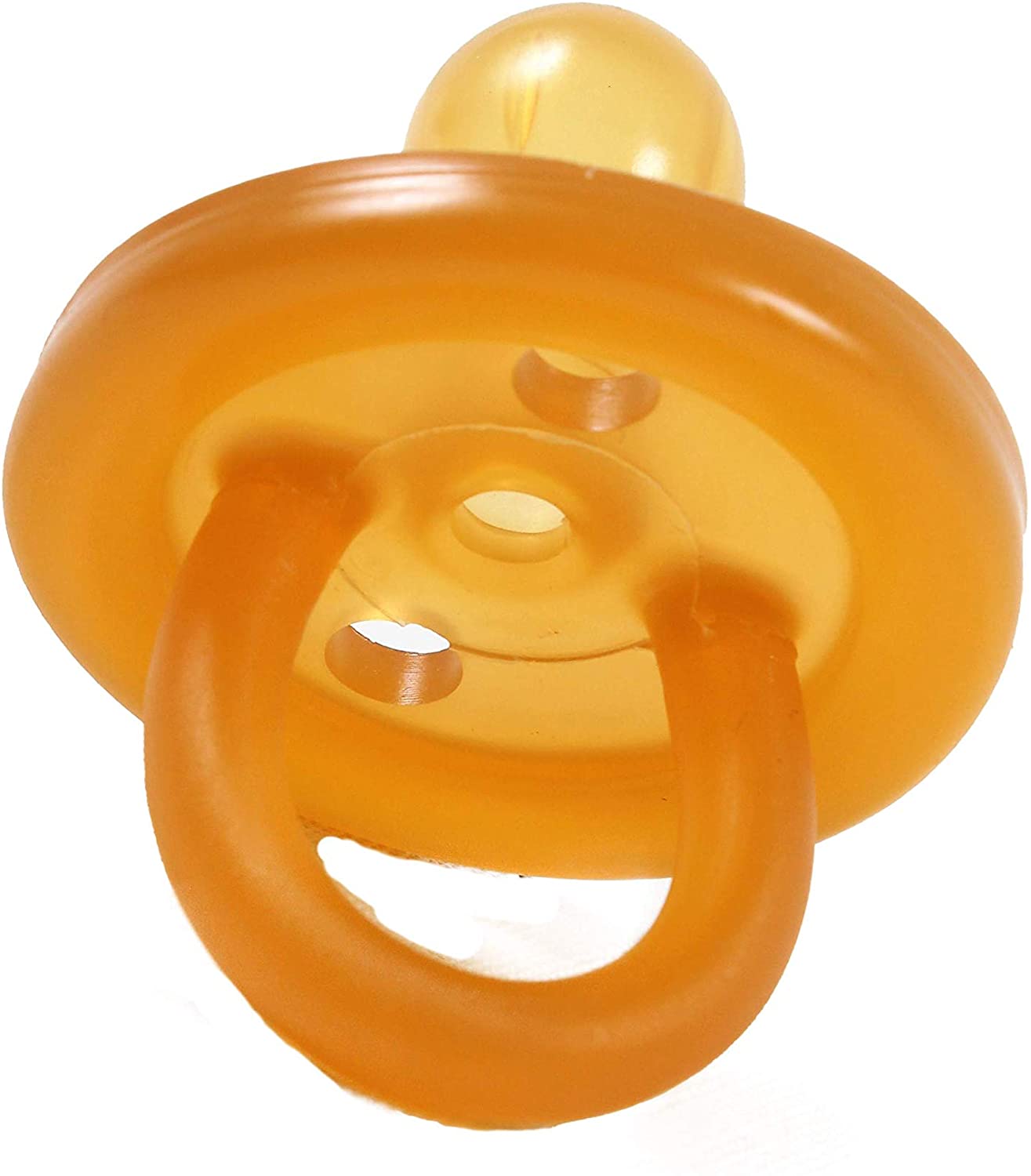 Sweetie Rubber Pacifier Natural Rubber Pacifier Rounded 1 Count 6-12 ...