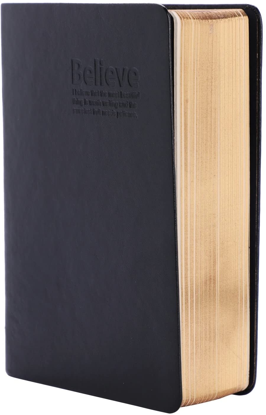 Soft Leather Ultra Thick Notebook Notepad Blank Bible Study Notebook Journal Diary Bible Marker Drawing Writing Notepad Sketchbook with Ribbon Marker 480 Pages for Religious Women or Men - Image 2