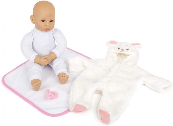 Small Foot 11498 baby doll lamb with soft body, incl. blanket, romper and soother, 40 cm, from 2 years on - Image 4