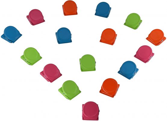 Magnetpro 16 Pieces Multi Colour Magnetic Metal Clips, Refrigerator Whiteboard Wall Magnetic Memo Note Clip - Image 4