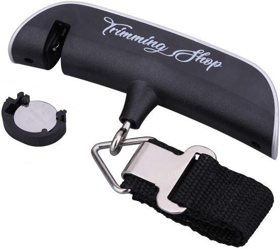 Trimming Shop Luggage Scale Digital Luggage Scale Portable Digital Scale 110Pound/50kg Electric Suitcase Scale Hanging Luggage Weighing Scale LED Tare Function Strong Strap Travel Backpack Black Silver - Image 4