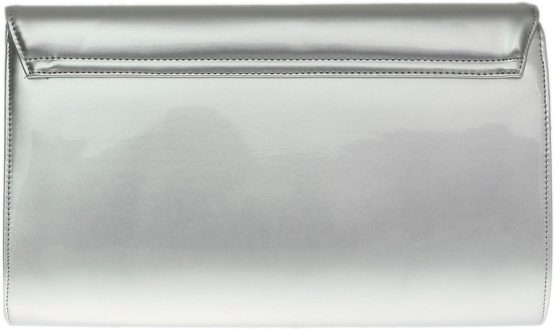 Girly HandBags Designer Patent Faux Leather Plain Envelope Evening Clutch Bag Ladies - Image 3