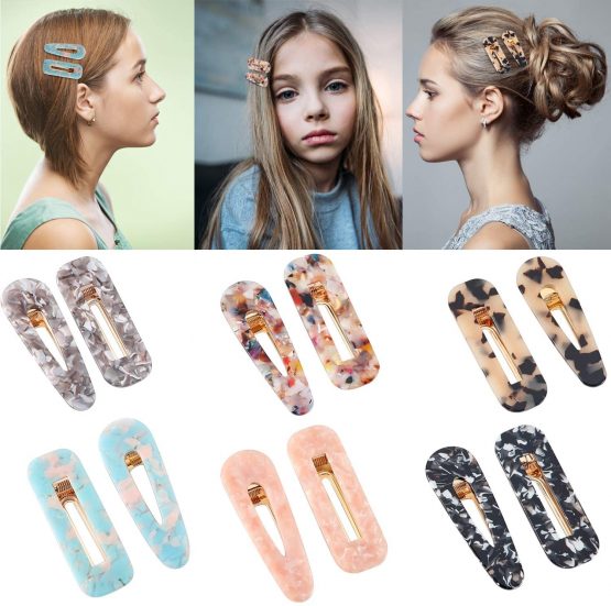 12 Pieces Acrylic Resin Hair Clips Geometric Alligator Hair Clips Colorful Acrylic Barrettes For Women Girls Hair Accessories - Image 2
