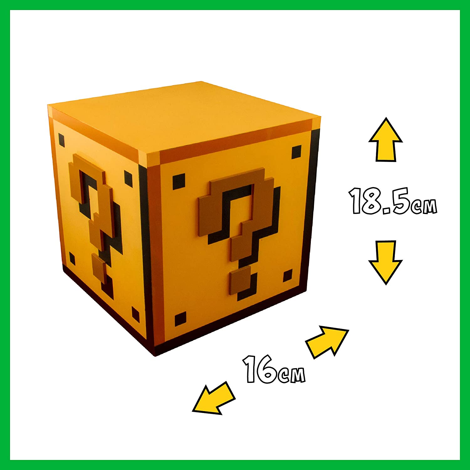 Paladone Super Mario Question Block Light - Officially Licensed Nintendo Desk Lamp for Gaming Room Gift for Mario Brothers Fans - Image 4