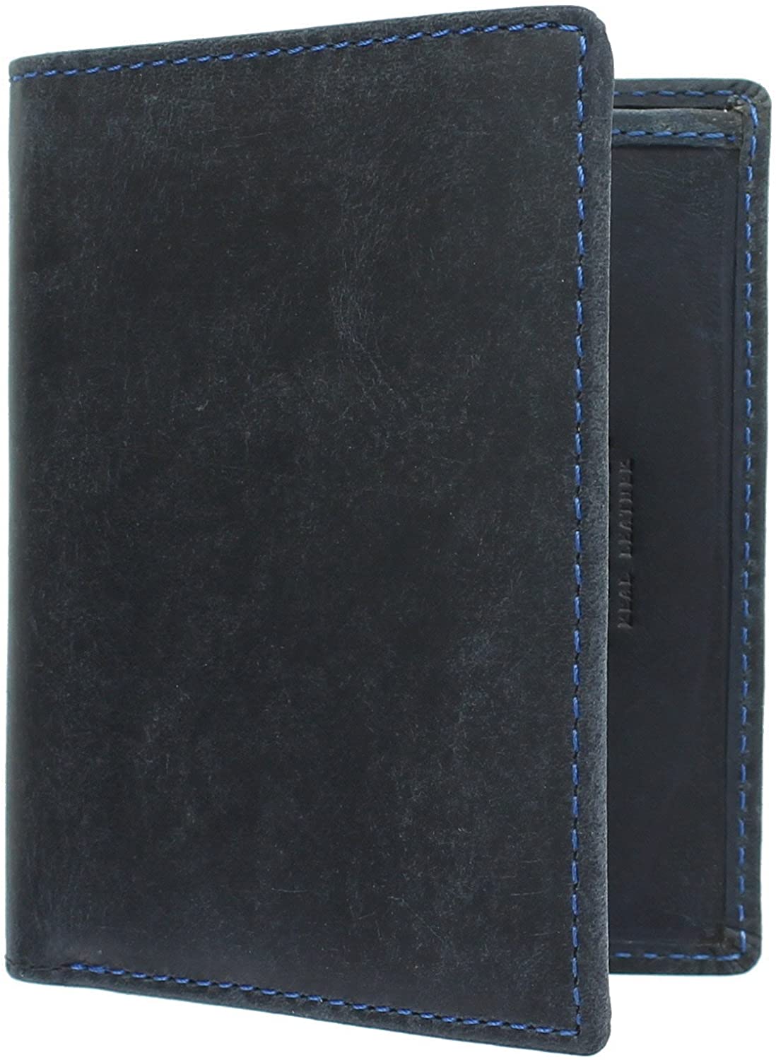 VISCONTI Hunter Compact Oiled Leather Arrow Wallet RFID Blocking 705 Oil Blue, 8cm x 10cm x 2cm - Image 2