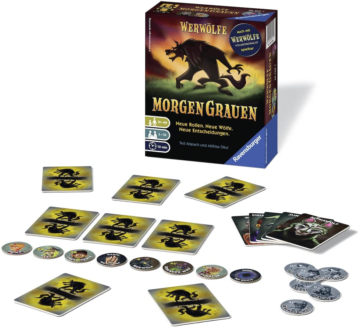 Ravensburger 26729 Werewolves MorgenGrauen, Game Series from 10 Years, Board Game for 3-10 Players, Party Game, White - Image 2