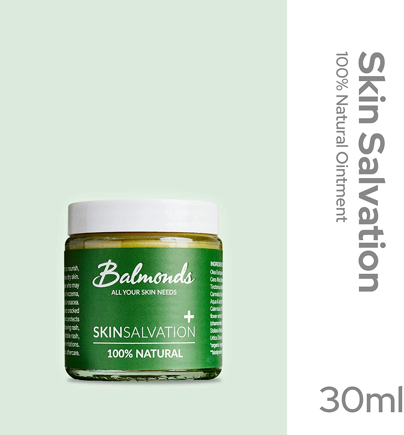 Balmonds Skin Salvation Moisturising Balm 30ml - Natural Eczema & Psoriasis Treatment Suitable for All Ages Handmade in UK - Image 3