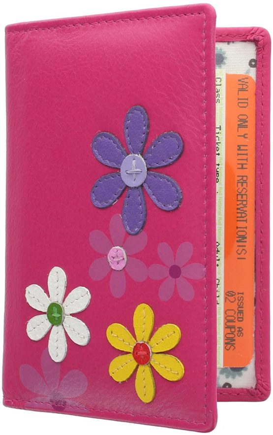Mala Leather CARA Collection Travel Pass / Oyster Card Holder 620TC_73 Grey