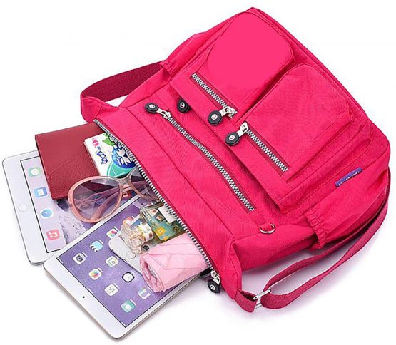 GFM® Womens Nylon Waterproof Cross Body Shoulder Bag (NCB-5) - Image 3
