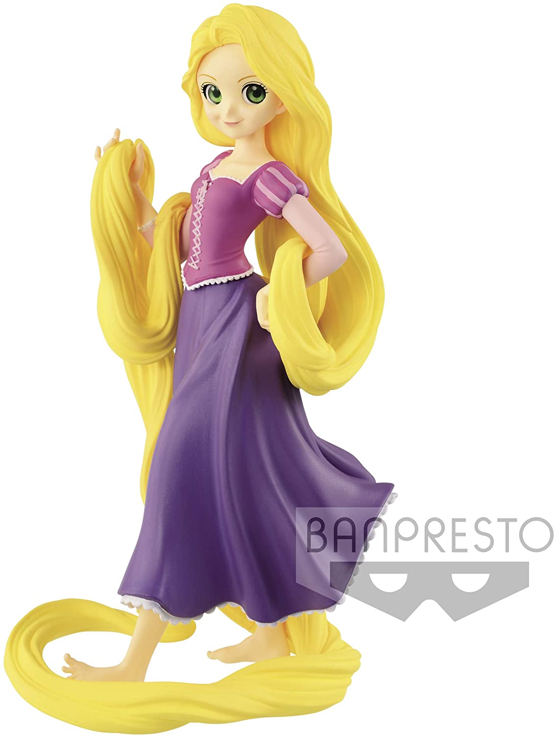 Disney- Figurine Q Posket- Crystalux- Raiponce- 16cm (Nintendo Switch), Multicolor, Unica