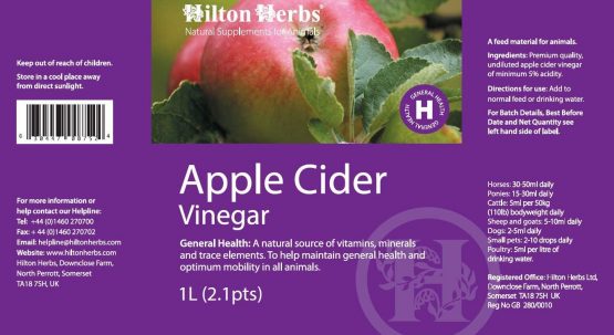 Hilton Herbs HHS0199 Apple Cider Vinegar - Clear, 1 Litre - Image 2