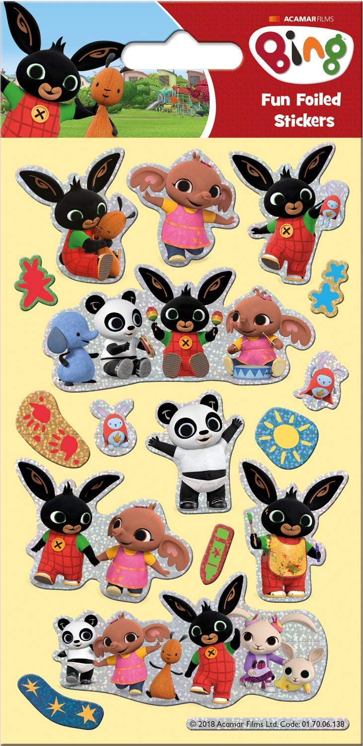 Paper Projects Bing Super Sticker Pack, Blue / White / Yellow, 24.5cm x 11cm - Image 3