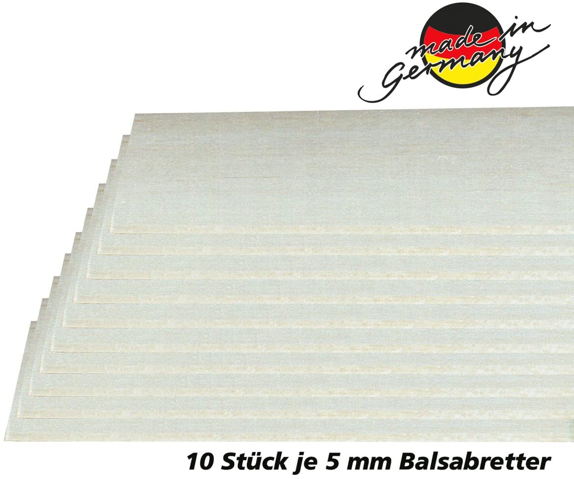 Jamara 231066 Balsa Wood Sheet, Brown, 5 x 100 x 1000 mm
