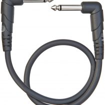 D'Addario Guitar Cable - Guitar Patch Cable - Instrument Cable - Guitar Accessories - 1/4 Inch Right Angle Cable - 1 Foot/0.30 Meters - Right Angle - 1 Pack