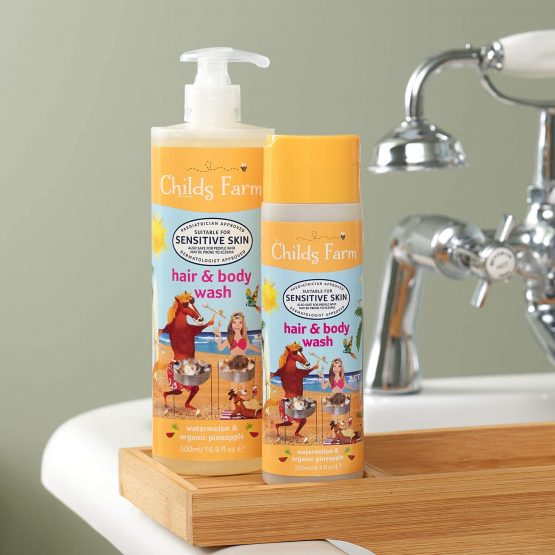 Childs Farm Kids Hair and Body Wash Watermelon & Organic Pineapple, 500ml (1 Pack) - Image 2