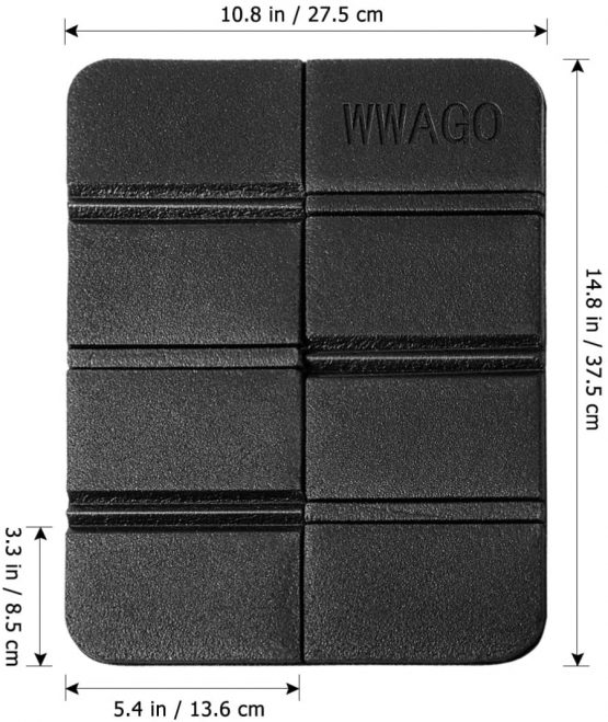 Vorcool XPE Seat Mat Moisture-Proof Folding Seat Mat for Walking,Waterproof Sitting Mat Seat Cushion Mat Foldable Waterproof for Outdoor Camping Park Picnic Black - Image 2