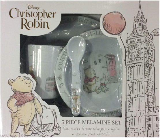 Disney Christopher Robin 5 Piece Melamine Crockery Set Di519