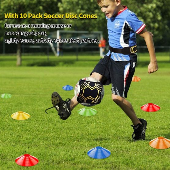 dibikou Football Kick Trainer Football Training Equipment for Kids and Adults Hands Free Solo Practice Perfect for Football Skills Improvement Fit for Balls Size 3 4 5 - Image 4