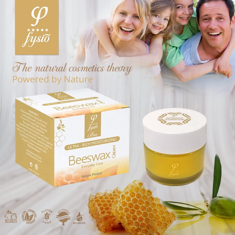 Fysio Organic Beeswax Balm Moisturiser | Multipurpose Skincare | Ideal Hand Cream, Foot Care, Lip Balm, Antifungal Nail Treatment | Relief for Itchy, Cracked, Sensitive, Irritated, Dry Skin | 50ml - Image 4