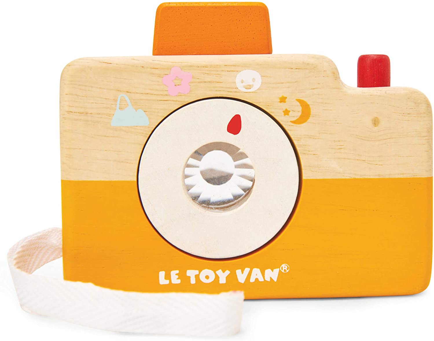 Le Toy Van, Petilou Wooden Educational Multi-Sensory Wooden Party Camera Toy For Toddlers And Babies - Image 3