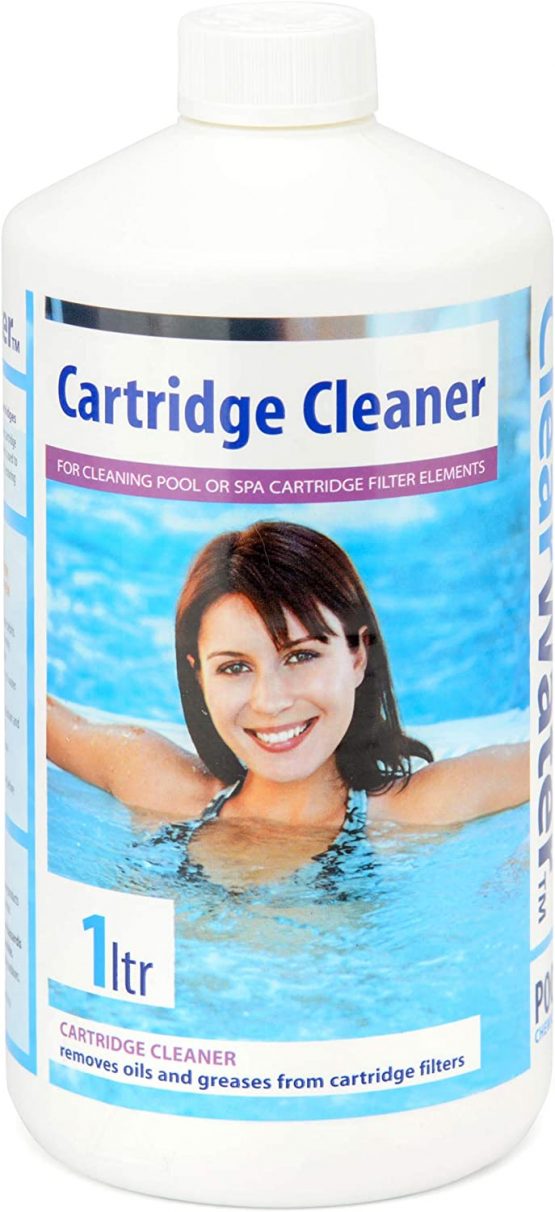 Clearwater CH0031 Filter Cartridge Cleaner Solution for Hot Tubs and Swimming Pools, Up to 20 Uses, 1 Litre