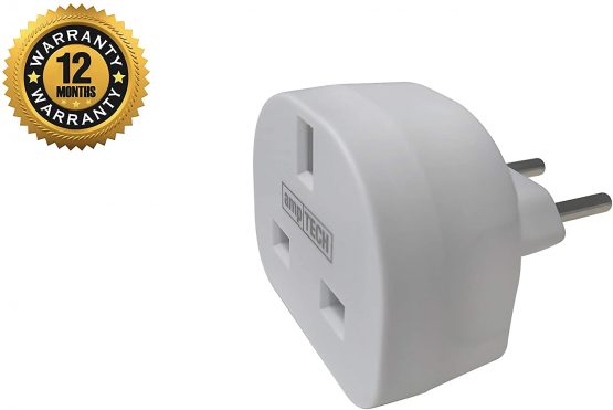 Xoltz UK to European Plug Adapter - 1 Pack Travel Socket Converter Adaptor to EU Euro Europe Countries Including Germany, France, Italy, Portugal, Spain, Turkey Including Brazil, Type C E F - Image 4