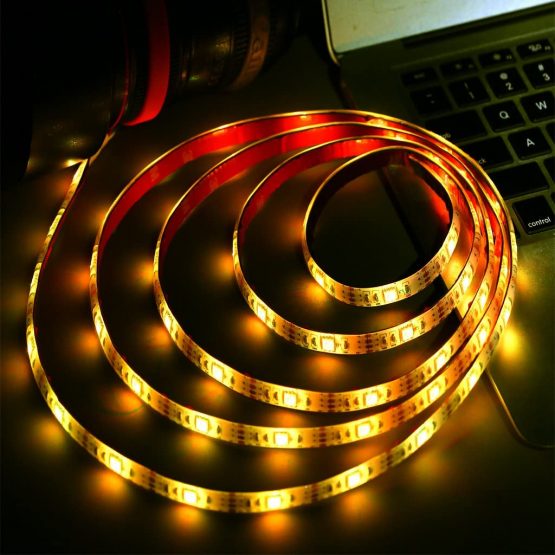 ACONDE 6.56 feet USB LED Strip Lights, DIY Indoor Decoration, TV Backlight, 24 Keys Remote - Image 4