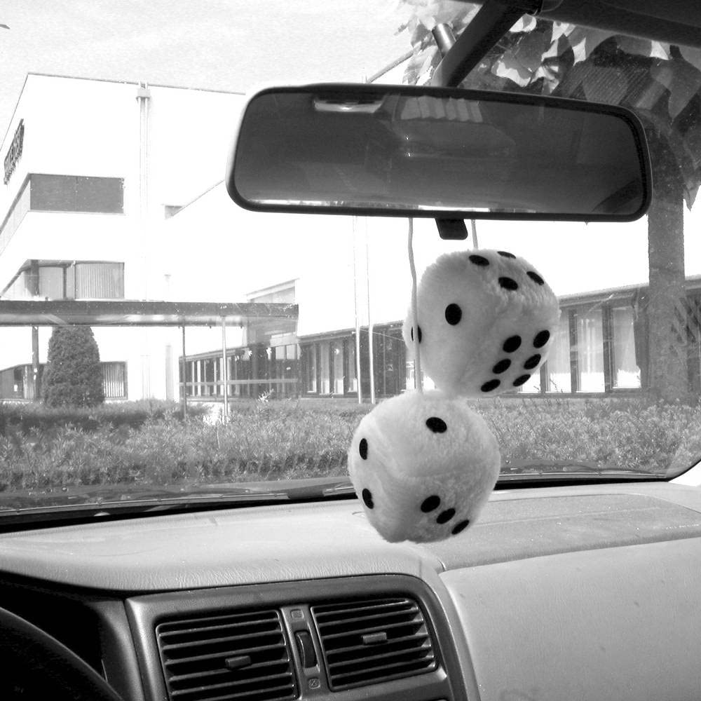 Carpoint 0510078 Fuzzy Dice - White - Image 3