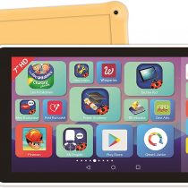 Lexitab Master MFC149FR Children's 7-Inch Tablet with Educational Apps, Games and Parental Controls - Includes Protective Pouch - Android, Wi-Fi, Bluetooth, Google Play, YouTube - White/Yellow