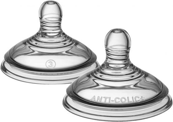 Tommee Tippee Closer to Nature Teats Anti Colic Fast Flow ,(2 Pieces )