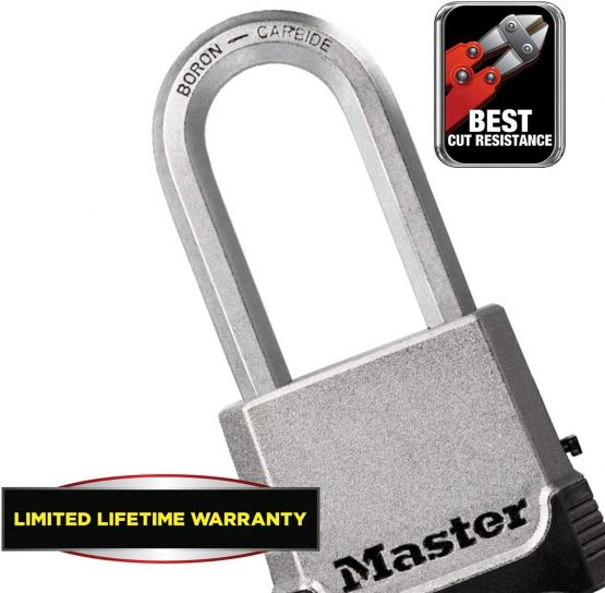 MASTER LOCK Heavy Duty Padlock [Key or Combination] [Zinc] [XLong Shackle] [Outdoor] M176EURDLH - Best Used for Storage Units, Sheds, Garages, Trailers and More - Image 4