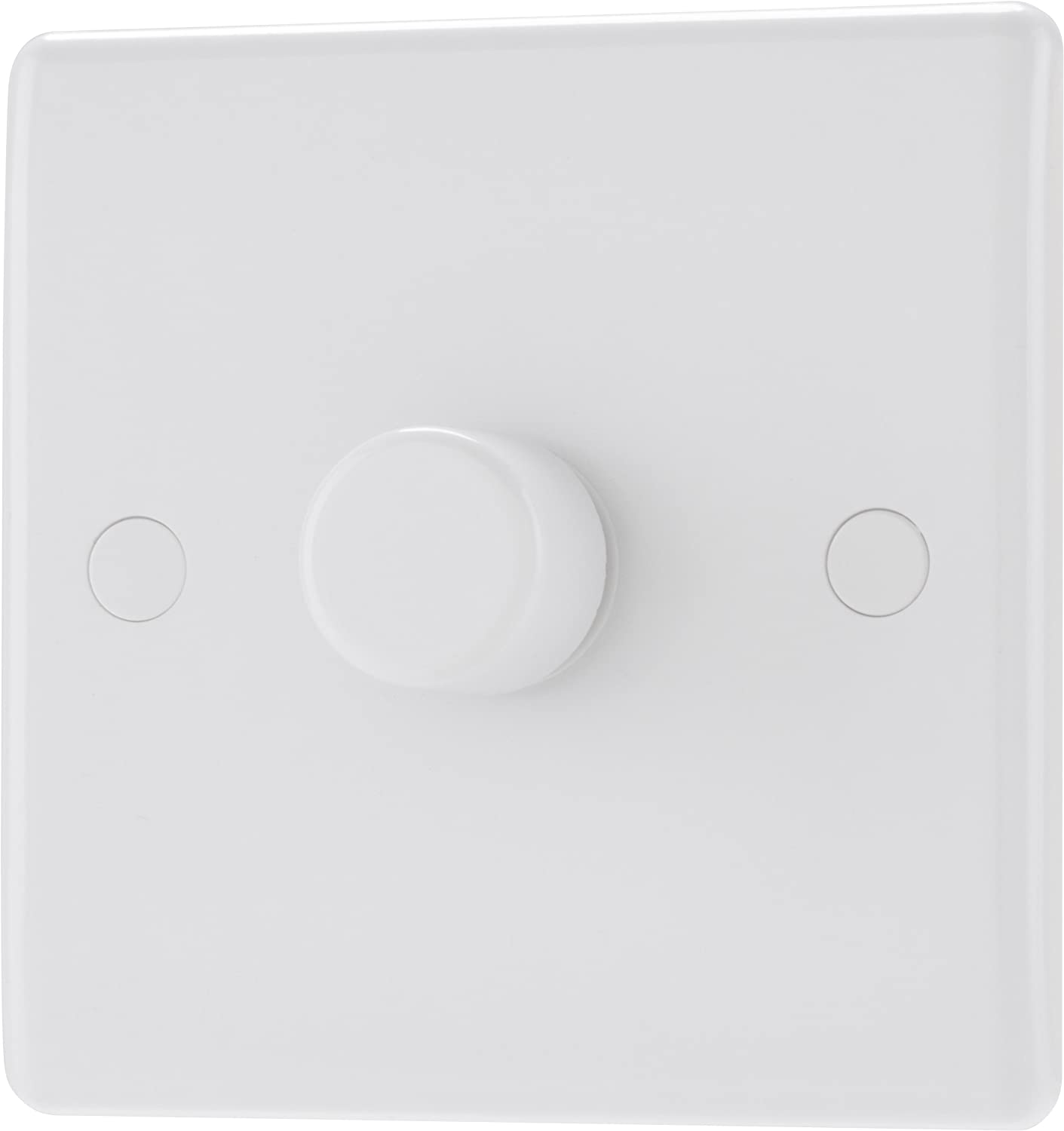 BG Electrical Intelligent Single Wall Dimmer Switch, 2 Way, Round Edge, Nexus 800 Series, White Moulded, 200W, 881