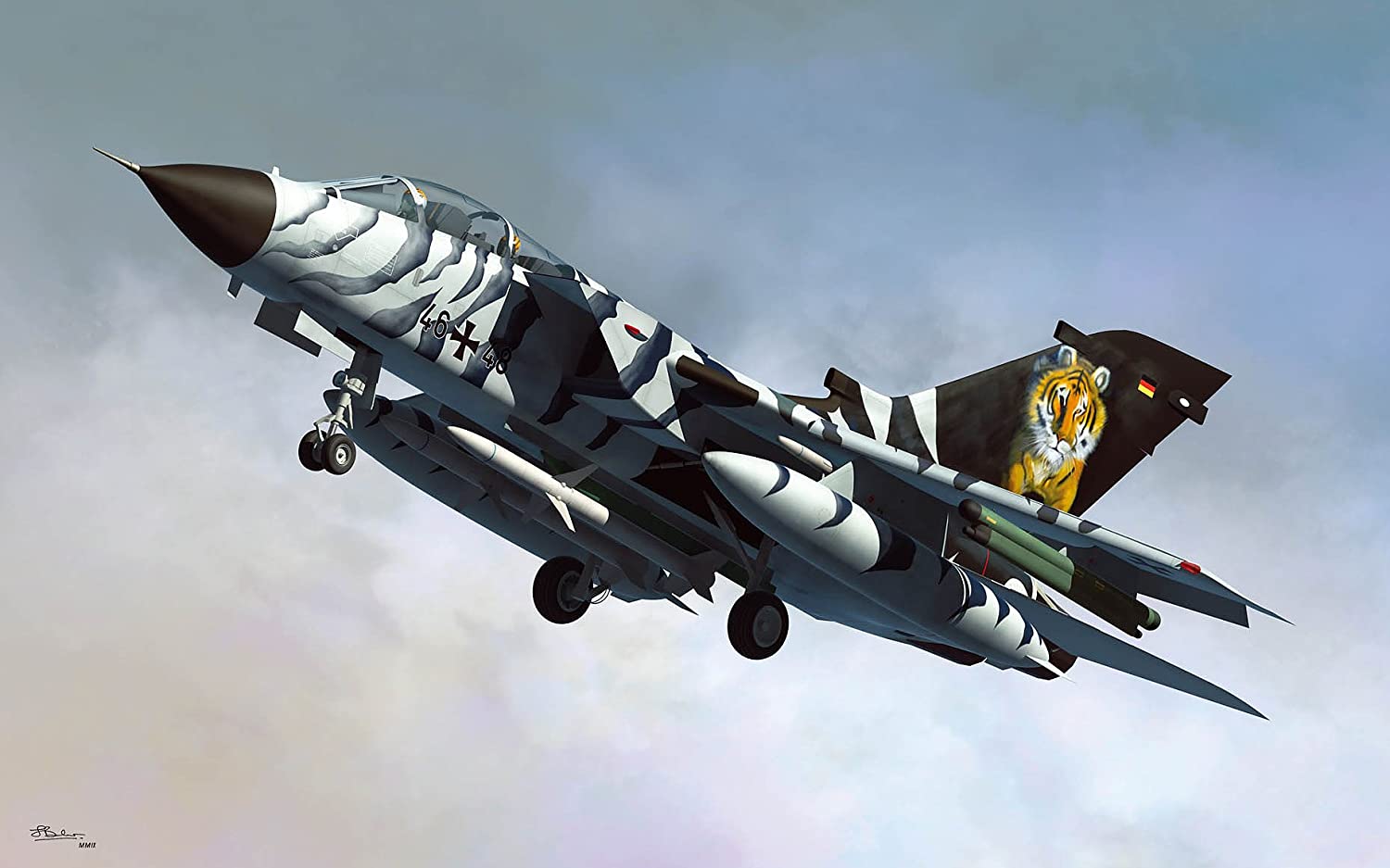 Hobbyboss 1:48 Scale Tornado ECR Assembly Kit, multicoloured, 11.4 x 13.708 x 4.875 inches - Image 2